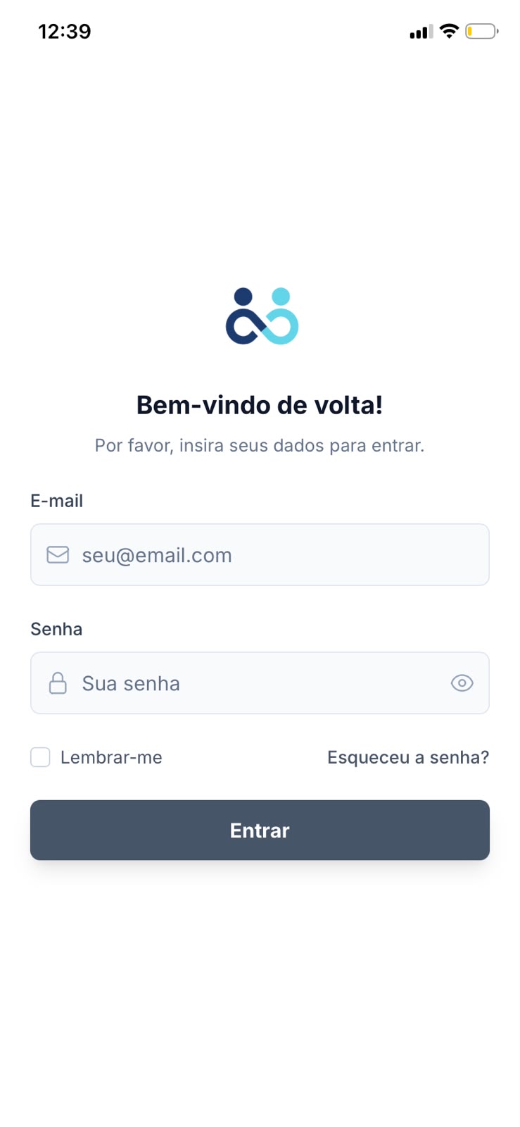Tela de login